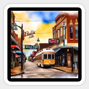 Memories of Memphis - Beale Street Sticker